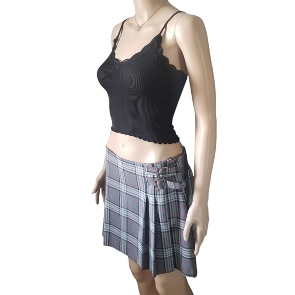 Vintage Garage Plaid Skirt - Picture 3 of 10